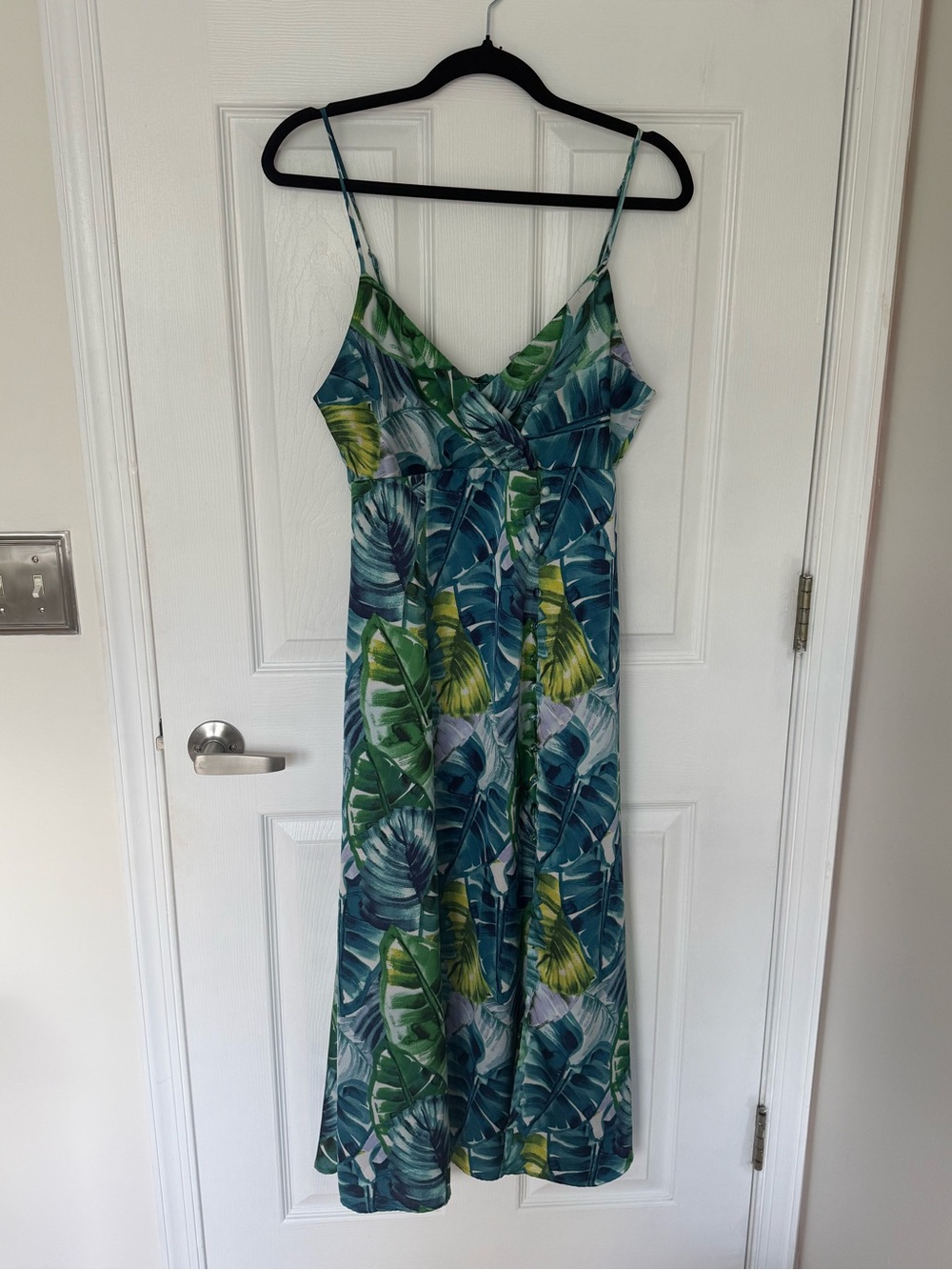 Maison Tara Green Floral Slip Dress Size 8